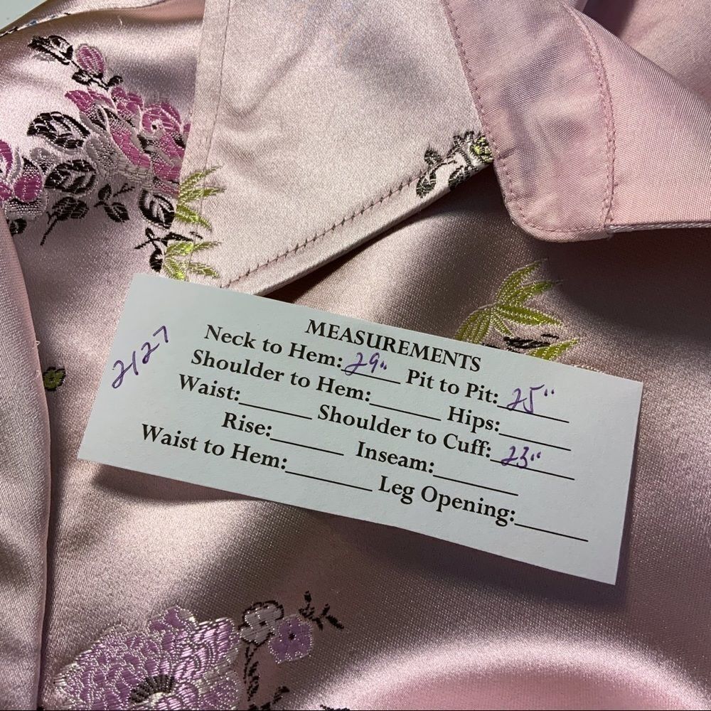 Asian inspired floral reversible coat pink - Picture 10 of 10